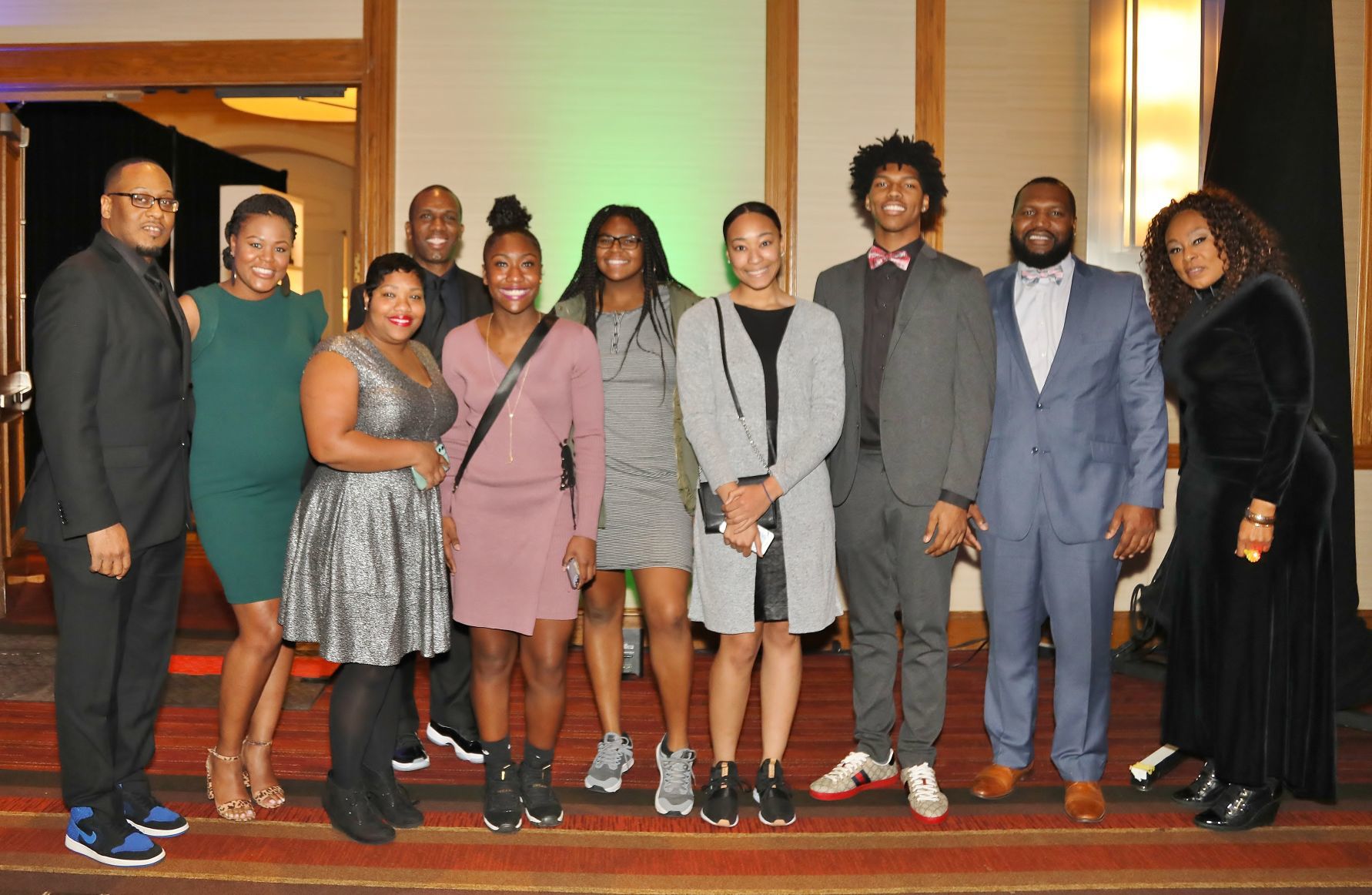 Corey and Tiffany Frazier, Kamilah Tyler, Tim Holloway, Sanjah Tyler, Sydni Scott, Jaliyah Green, Caleb and Dennis Love, Dr. Kashara Givhan